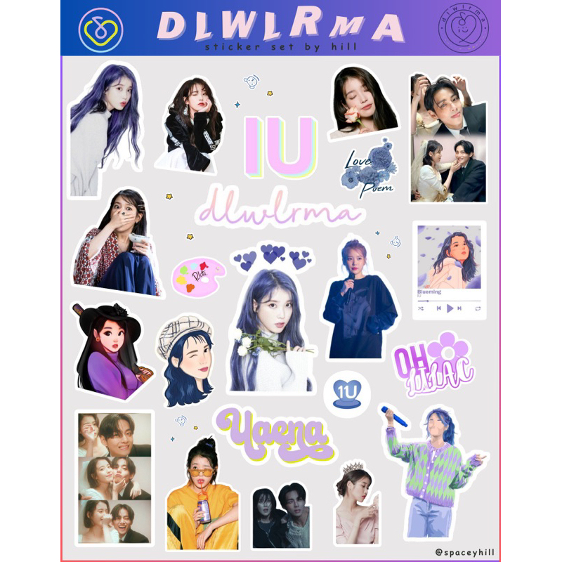 

STICKER IU - Sticker KPOP Dwlrma for Ipad Tablet Laptop