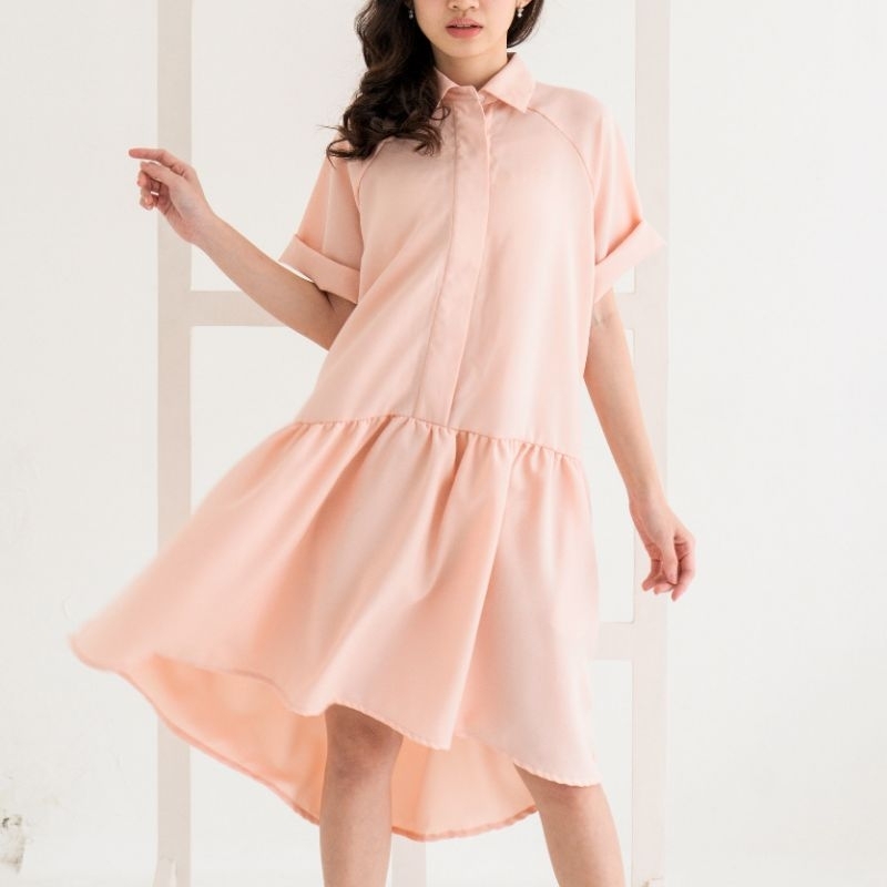ZOEVE Kimmy - Dress Wanita Longgar Dress Jumbo Dress Oversize
