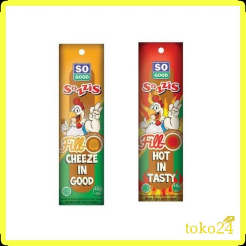 

So Good Sozzis Fill Cheese & Hot 45 gr