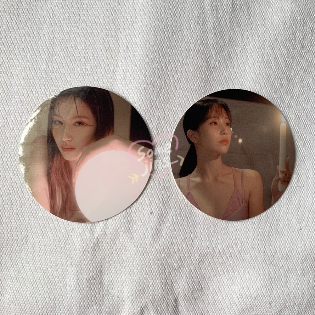 Twice With You-th digipack sticker circle card sana, mina youth one spark tuspi