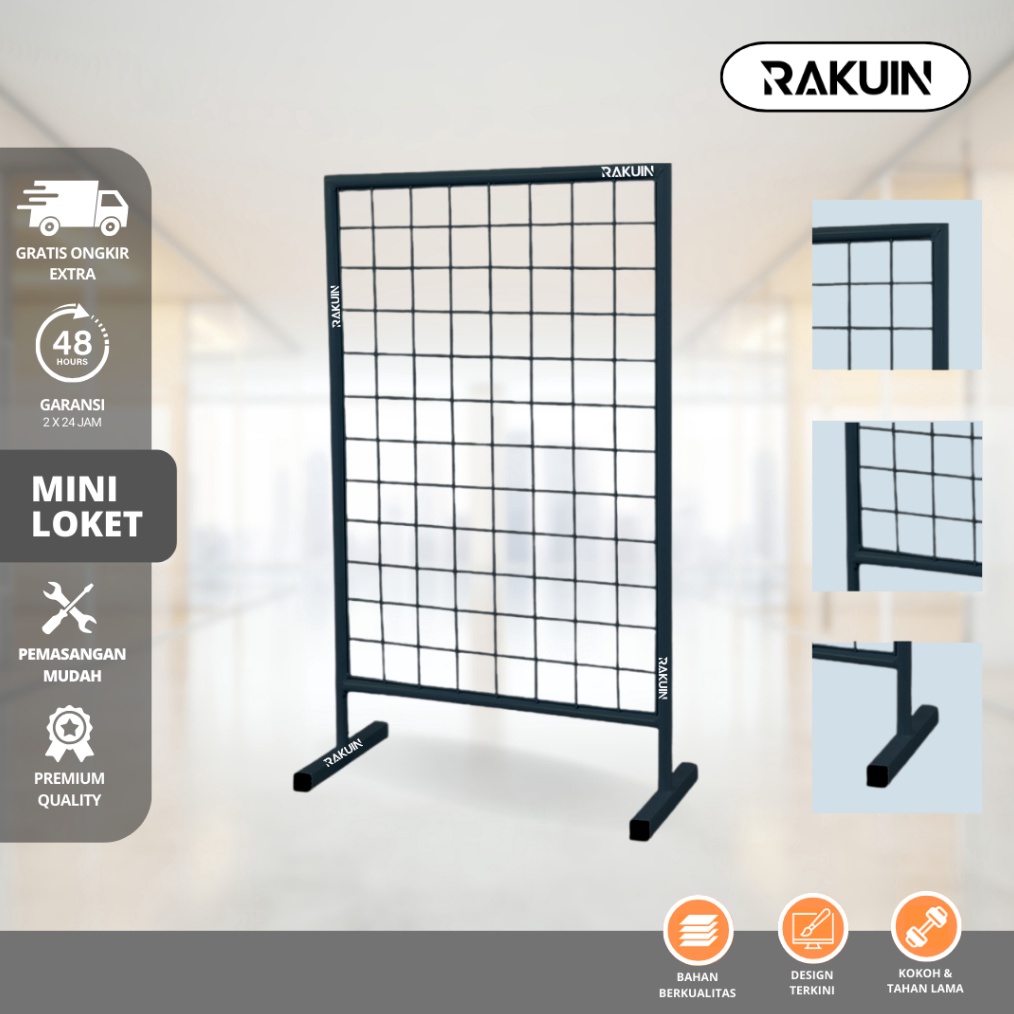 ART L92Q RAK MINI LOKET  KAWAT LOKET BESI  RAM DISPLAY AKSESORIS  RAK MUNDO MINI WIRE MESH  RAK AKSE