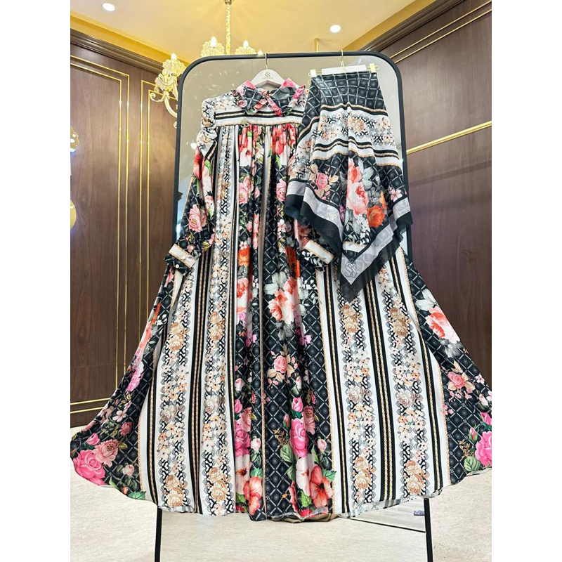 set dress original by shella saukia - set gamis original by shella saukia - set dress idul fitri ter