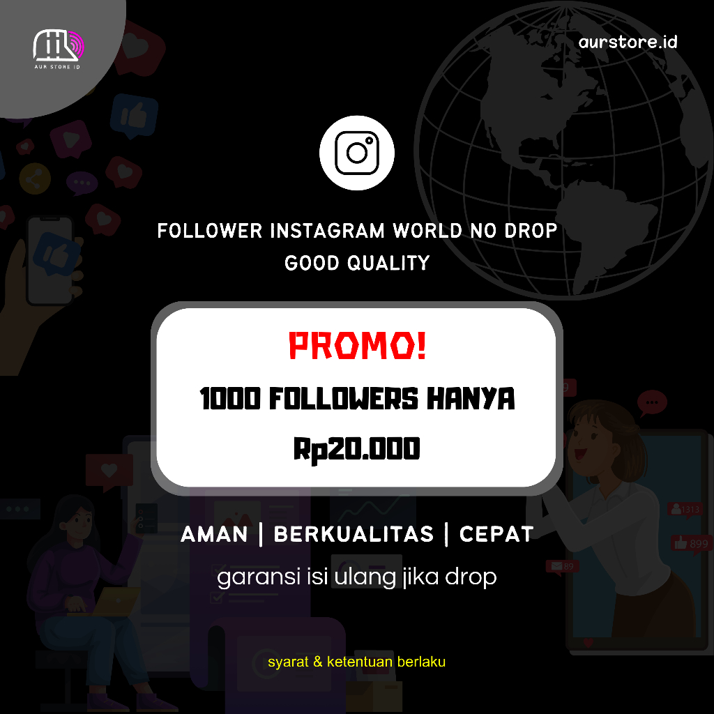 FOLLOWERS INSTAGRAM WORLD NO DROP KUALITAS SUPER