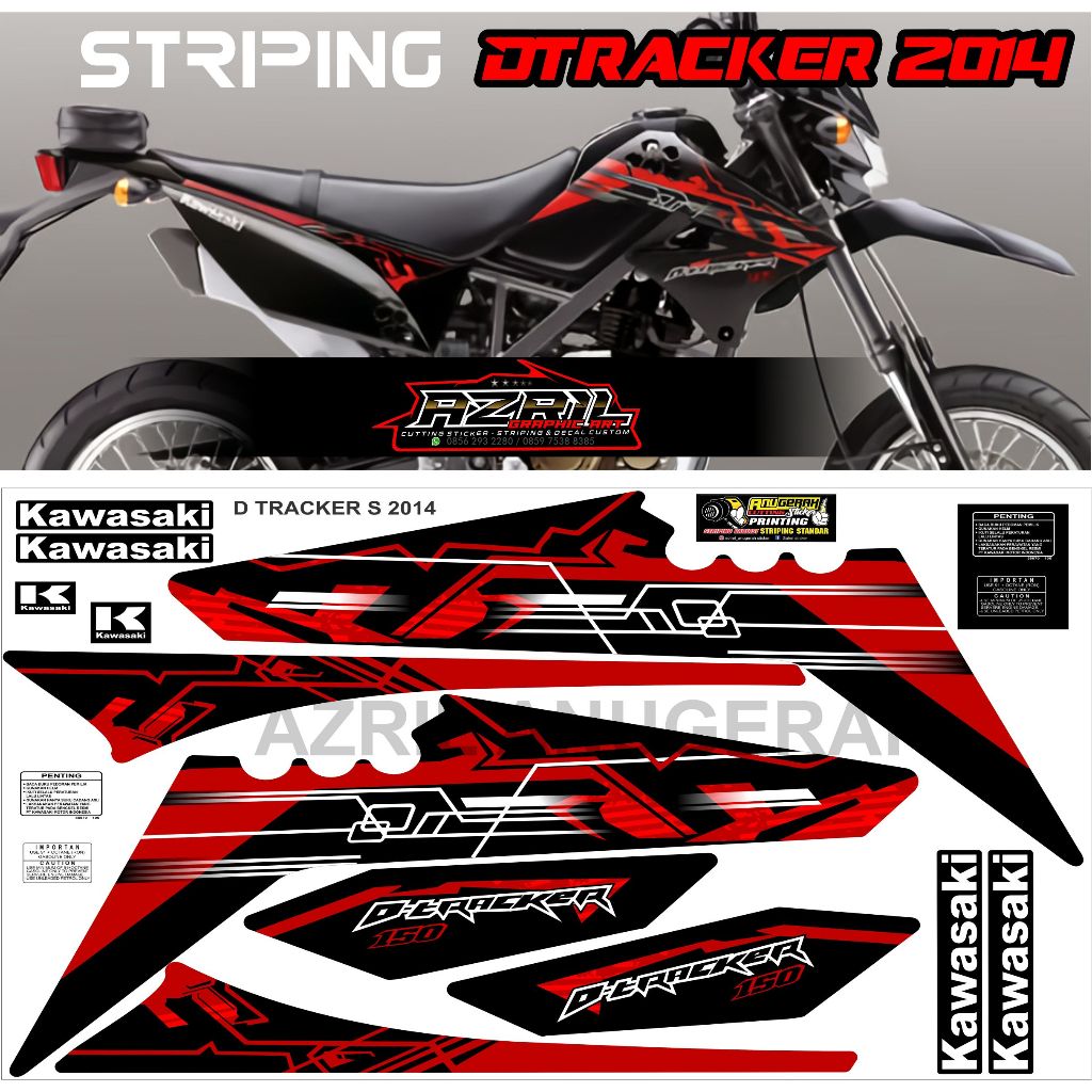 Striping Dtracker old 2014 Merah