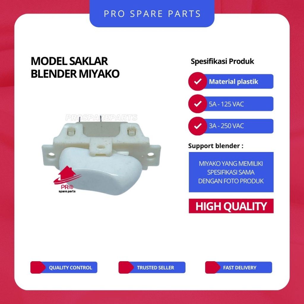 Switch / Saklar / Sakelar Model Blender Miyako - Sparepart Tombol Model Blender Miyako