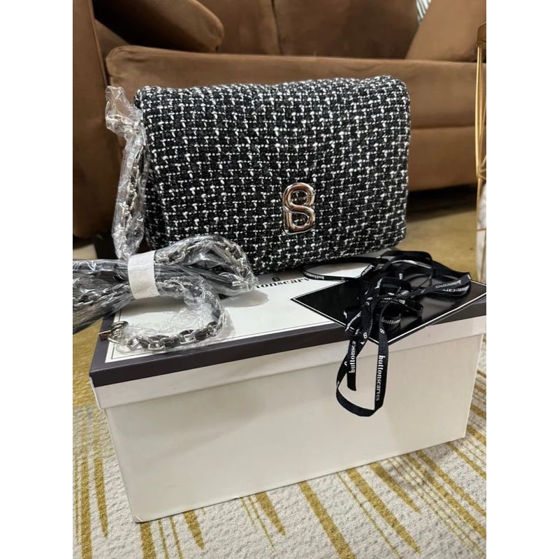 Tweed Zoey Bag Buttonscarves