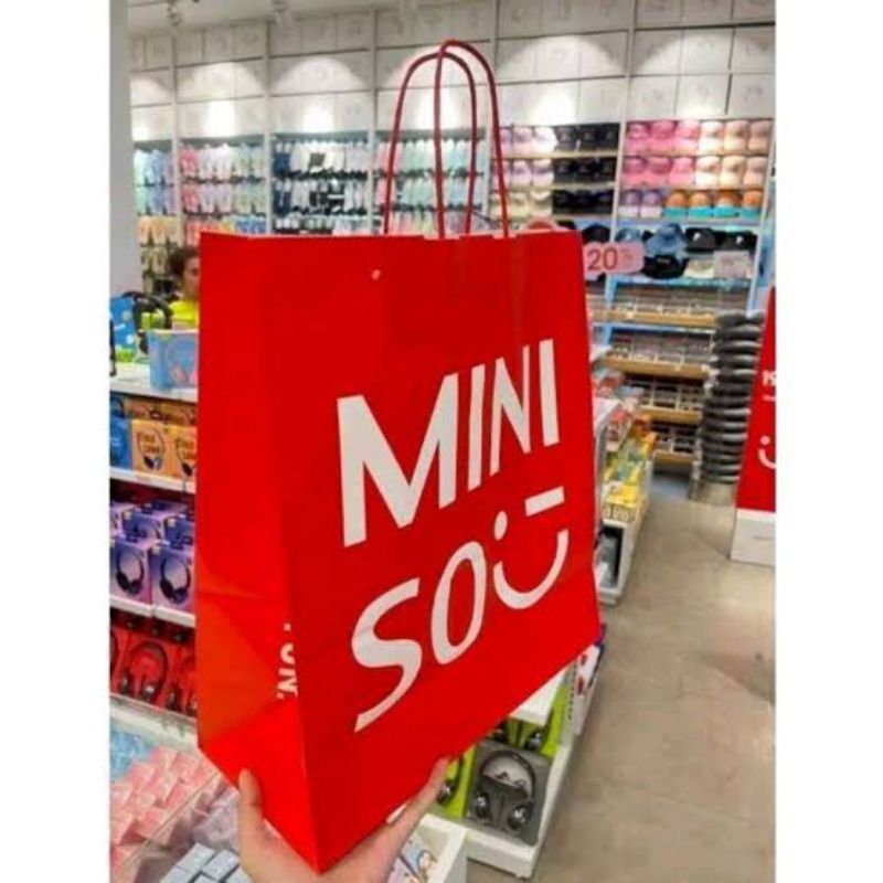 TERMURAH Paper Bag Miniso 100% Original