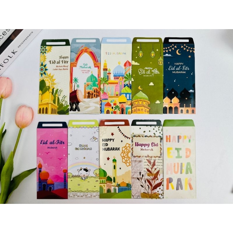 

isi 10pc - Amplop Lebaran Panjang Bahan Premium Tebal l Ada Tempat Tulis Nama