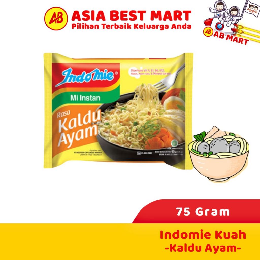 

Indomie Kaldu Ayam Satuan /Mie Instan