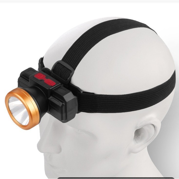 Senter Kepala Headlamp T40 Cahaya Putih Portable Rechargeable