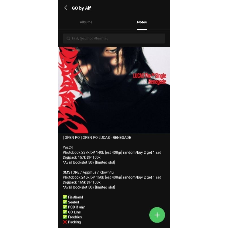 [ BOOKED ] ALBUM NCT DREAM & LUCAS