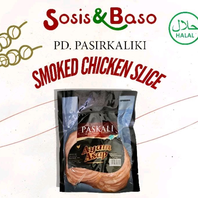 

smoked chicken slice