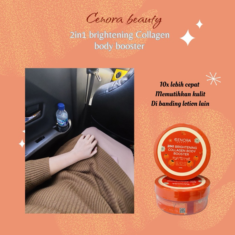 LOTION 2 IN 1 CENORA BEAUTY dengan klaim DOUBLE DOSTING WHITENING BOOSTER