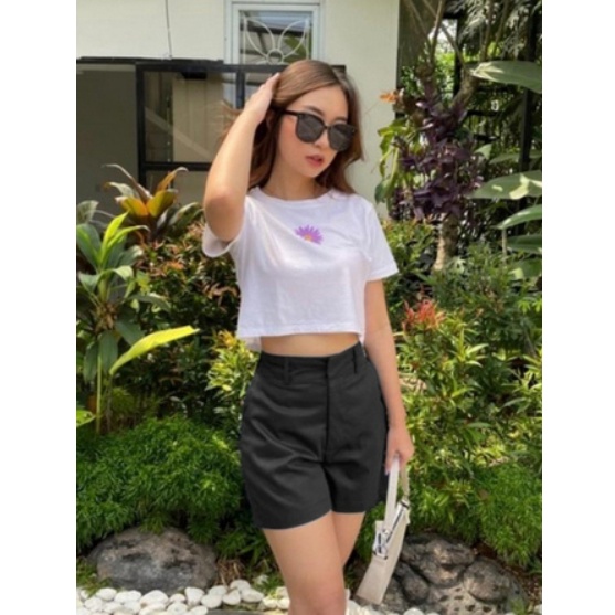 1212 SALE Amanda Shortpant Hotpants Fuschia Short Pants Highwaist Tere  Celana Pendek Katun Wanita  