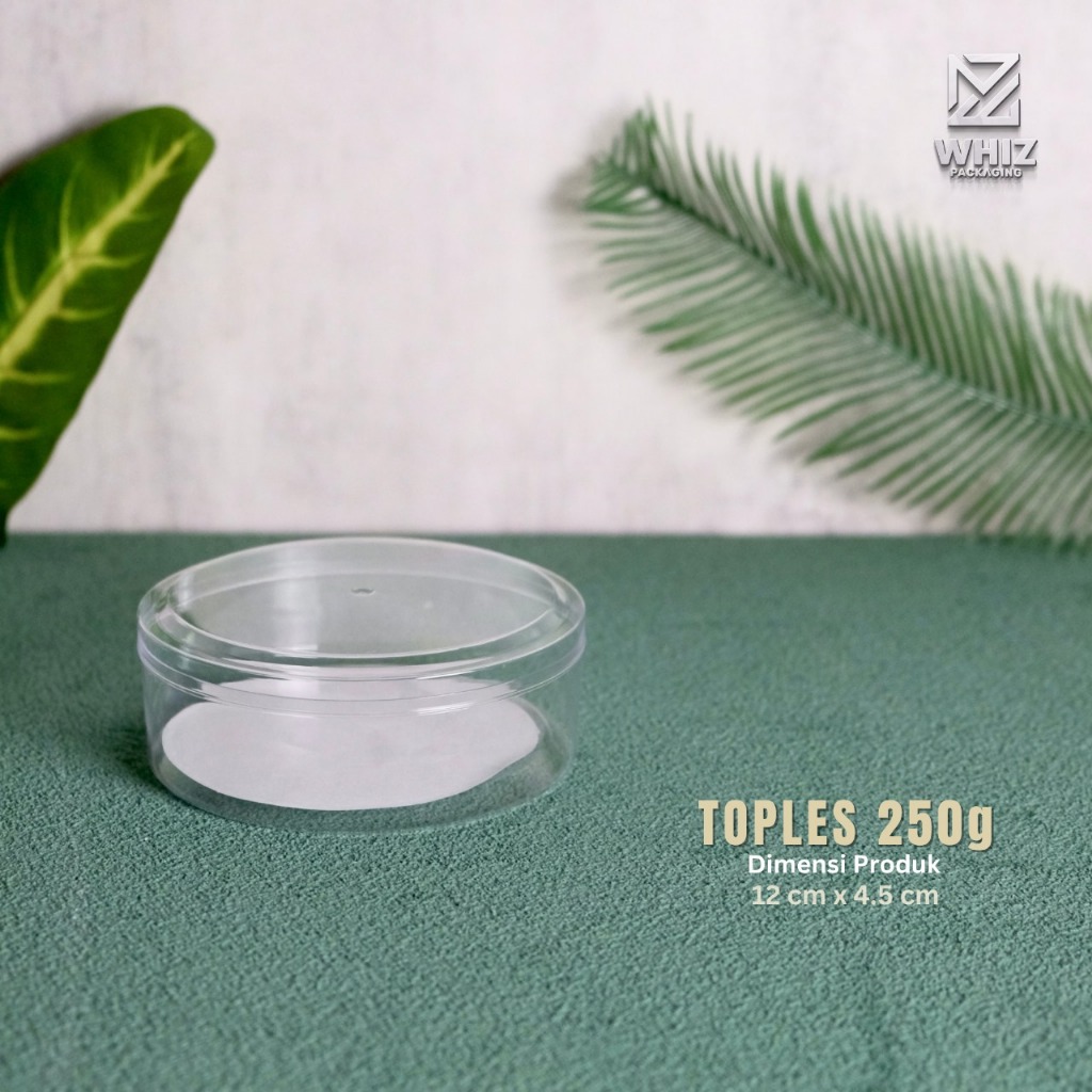 Toples Kue Kering 250 gr Bulat Toples Kue Kering Nastar 250 gram