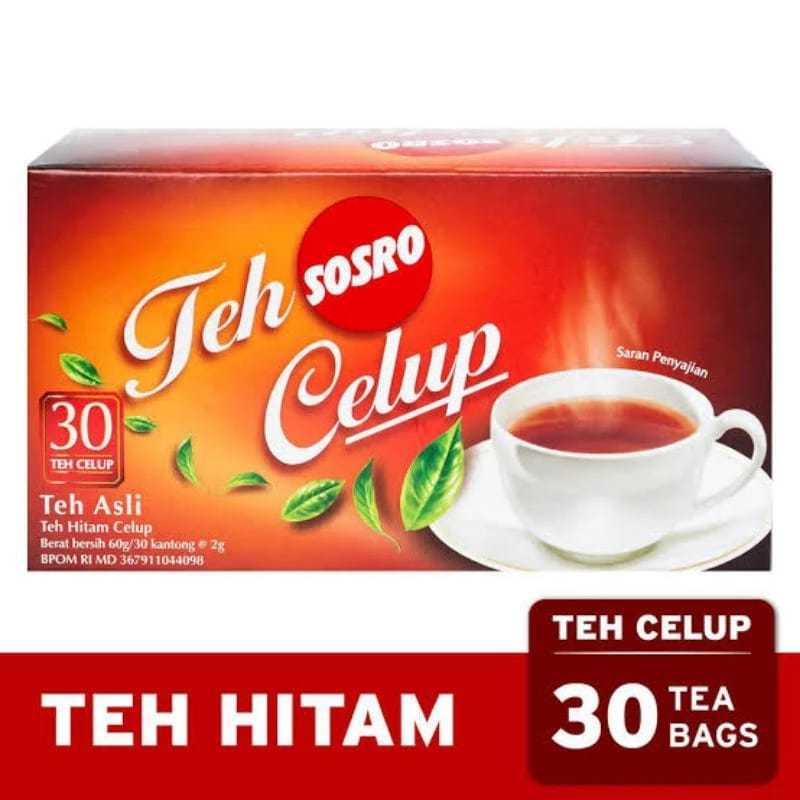 

Teh Celup SOSRO | Teh Hitam Celup isi 30 Tea Bags