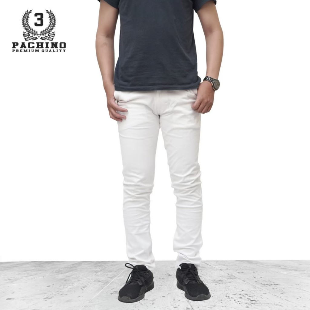 VELUV Celana Chino Premium 3 Pachino Putih
