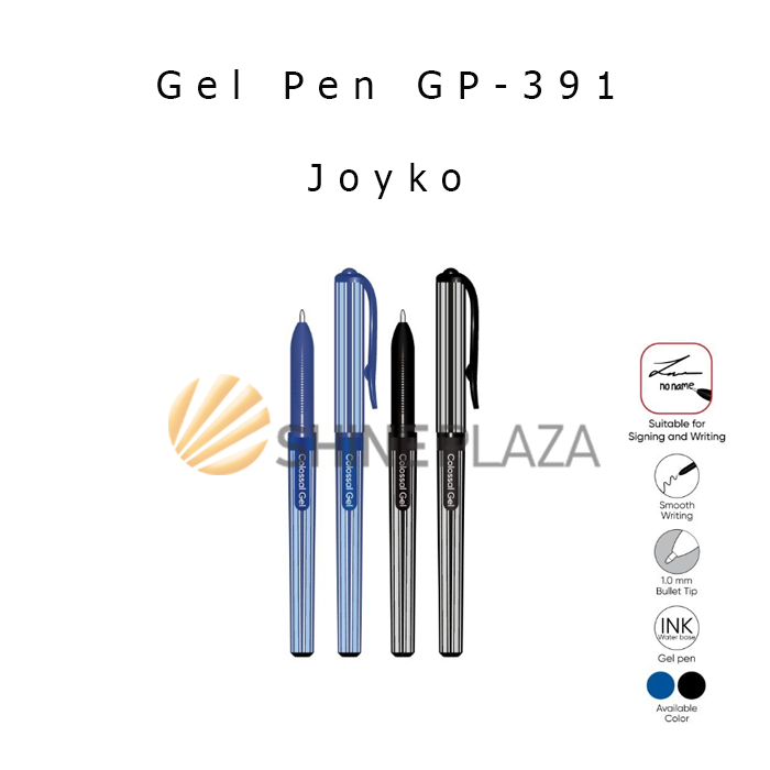 

Pulpen Pena Colossal Gel Joyko GP-391 1.0mm - Signature Sign Pen 1,0 mm
