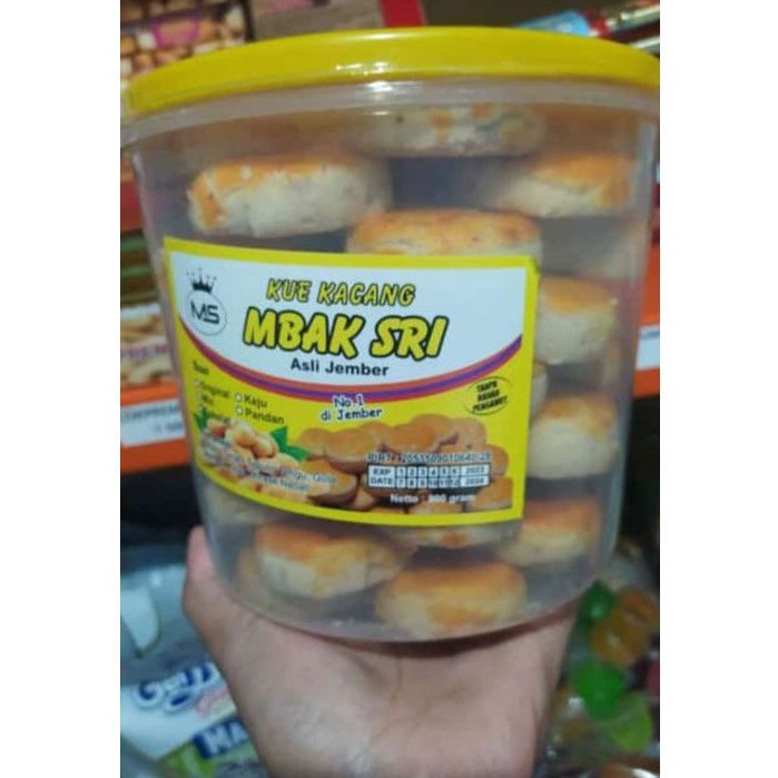 

MTG778 Stok terbaru Kue Kacang Jember Merk Mbak Sri Premium