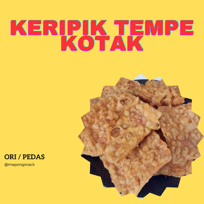 

Keripik tempe Kotak Bandung Ori / Pedas