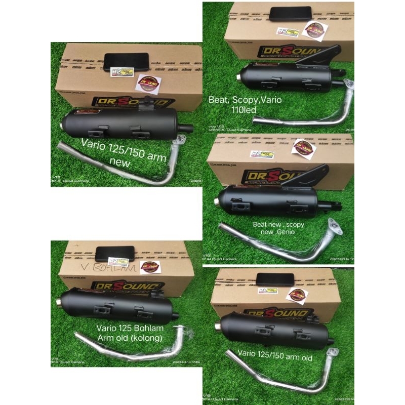 KNALPOT DR SOUND GEN 1 ORIGINAL, Copy Cms BEAT FI/esp , Scopy fi Vario karbu vario 125/150 mio fina 