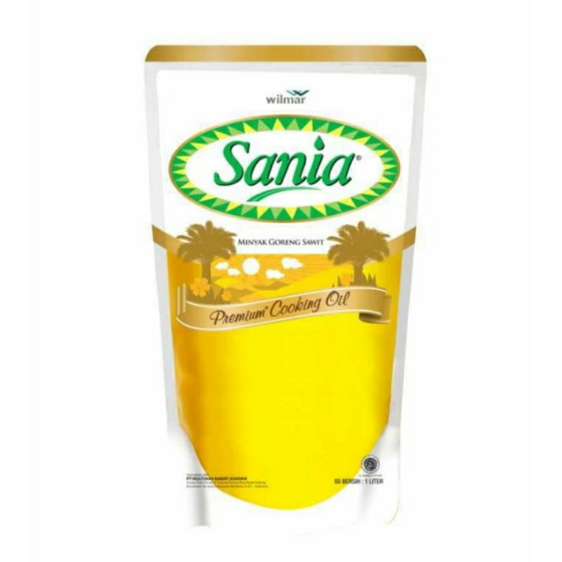 

Sania minyak goreng 1 liter pouch