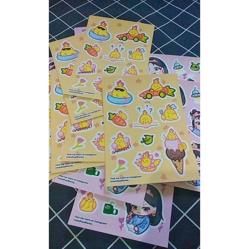 

[Imeldhaaff] Cetak sticker kisscut custom A6 minimal order 4pcs