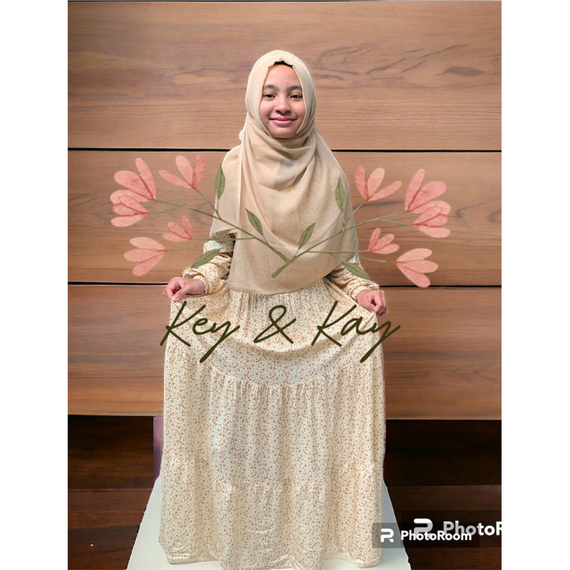 Vanya Dress Gamis Rayon Premium Adem