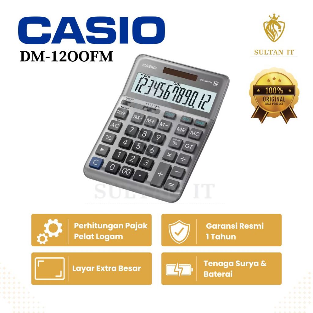 

Kalkulator Casio DM 1200FM