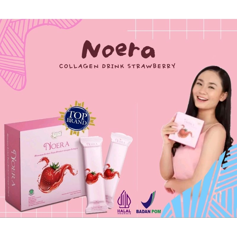 

NOERA COLLAGEN DRINK STRAWBERRY BPOM - UNTUK KULIT CERAH GLOWING DENGAN L-GLUTATHION