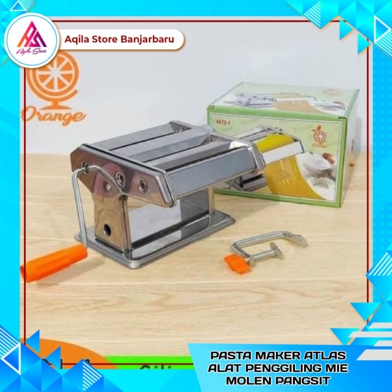 Penggiling Mie / Pasta Maker Atlas Alat Penggiling Mie Molen Pangsit / Gilingan Mie Pasta Maker