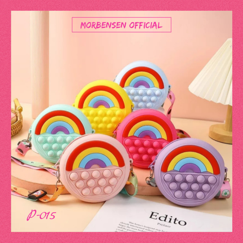 TAS ANAK POP IT JELLY / TAS POP IT ANAK SELEMPANG UNICORN / TAS POP IT ANAK TERMURAH - P-015