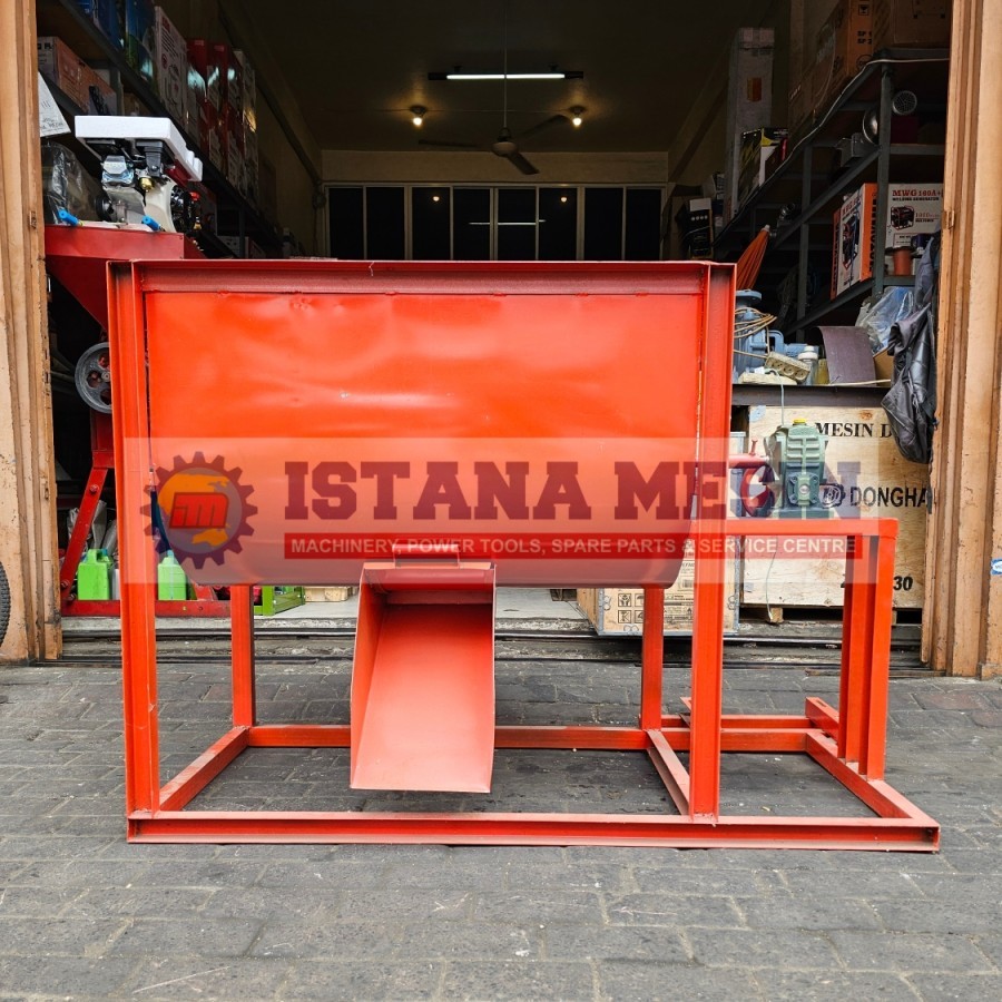 MESIN PENGADUK MIXER PAKAN TERNAK KAP 100KG TANPA PENGGERAK