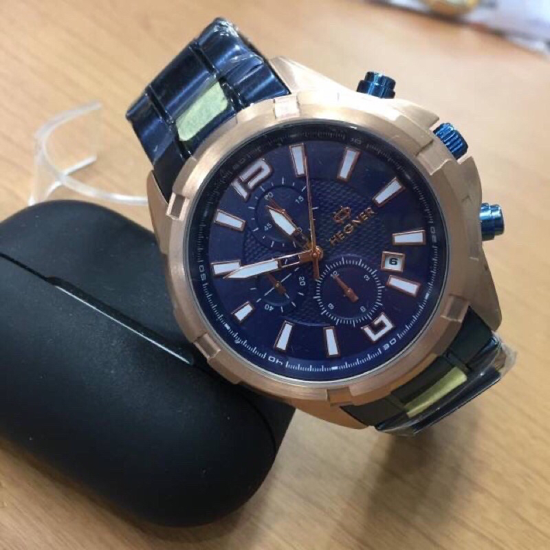 JAM TANGAN PRIA HEGNER 1652G-3 / HW 1652G-3 / HEGNER 1652 chronograph [ORIGINAL]
