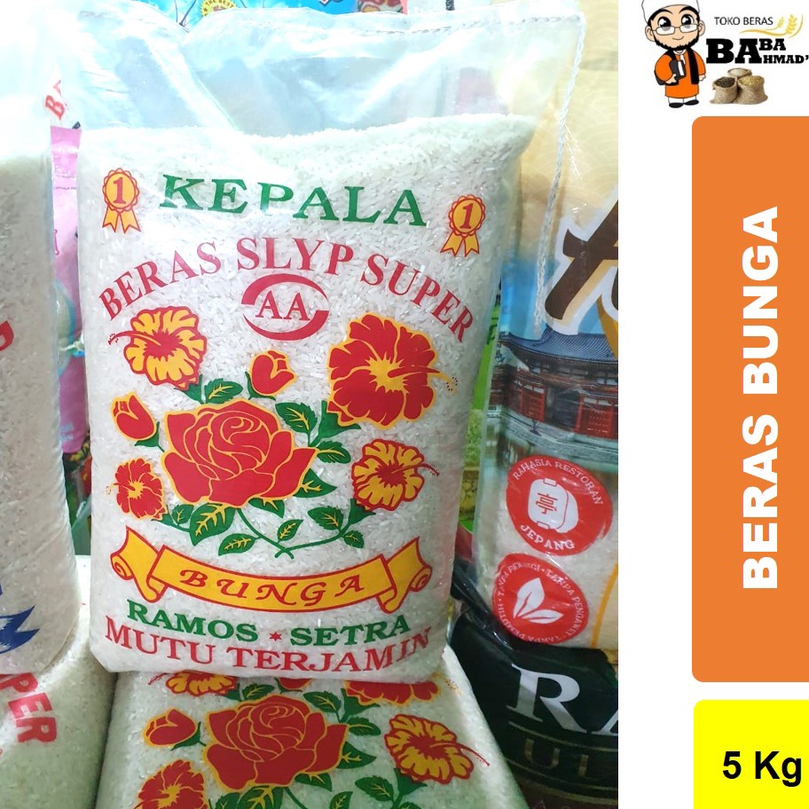 

LNF287 Terbaru 33 BERAS SETRA RAMOS CAP BUNGA 5KG1KG15KG2KG25KG