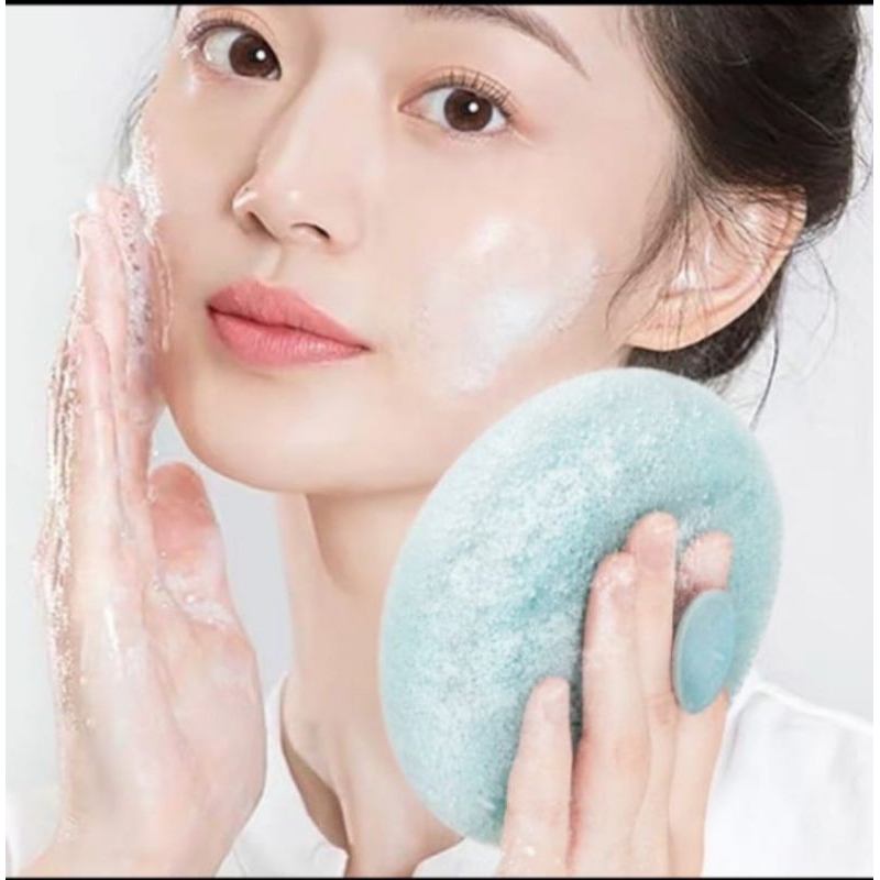 SIKAT PEMBERSIH WAJAH MANUAL BENTUK BULAT/ALAT FACIAL WAJAH/PERLENGKAPAN MANDI