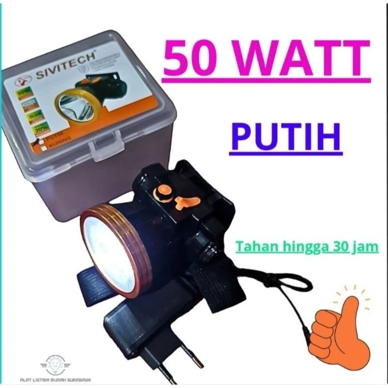 Senter Kepala 50W putih SIVITECH