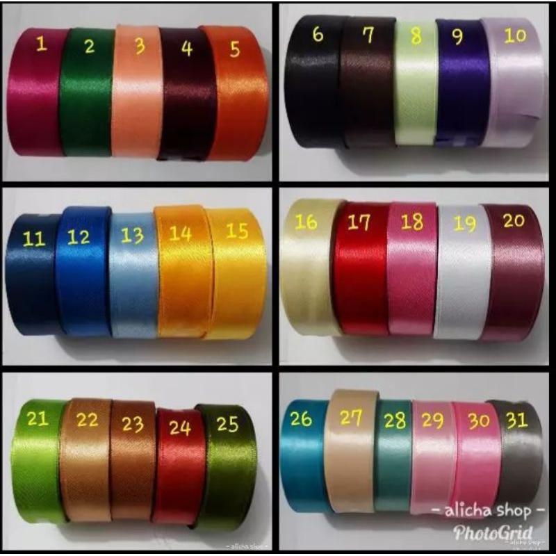 

Pita satin 1" (2,5cm)