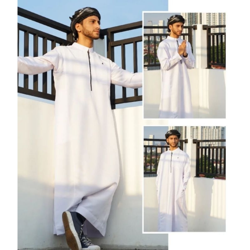 Gamis Abiyu Sleting Lengan Manset | Gamis Abiyu | Gamis Manset