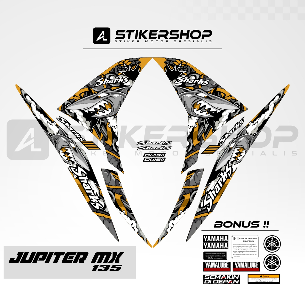 STRIPING JUPITER MX 135 LC EXCITER 135 2010 - 2015 GRAFIS VARIASI 037