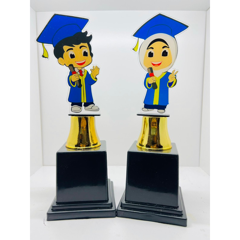 Piala Wisuda Anak TK Paud Akrilik Custom Tinggi 29 cm