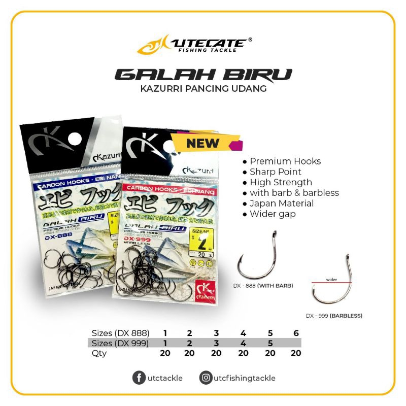 Mata Pancing UDANG GALAH BIRU DX-999