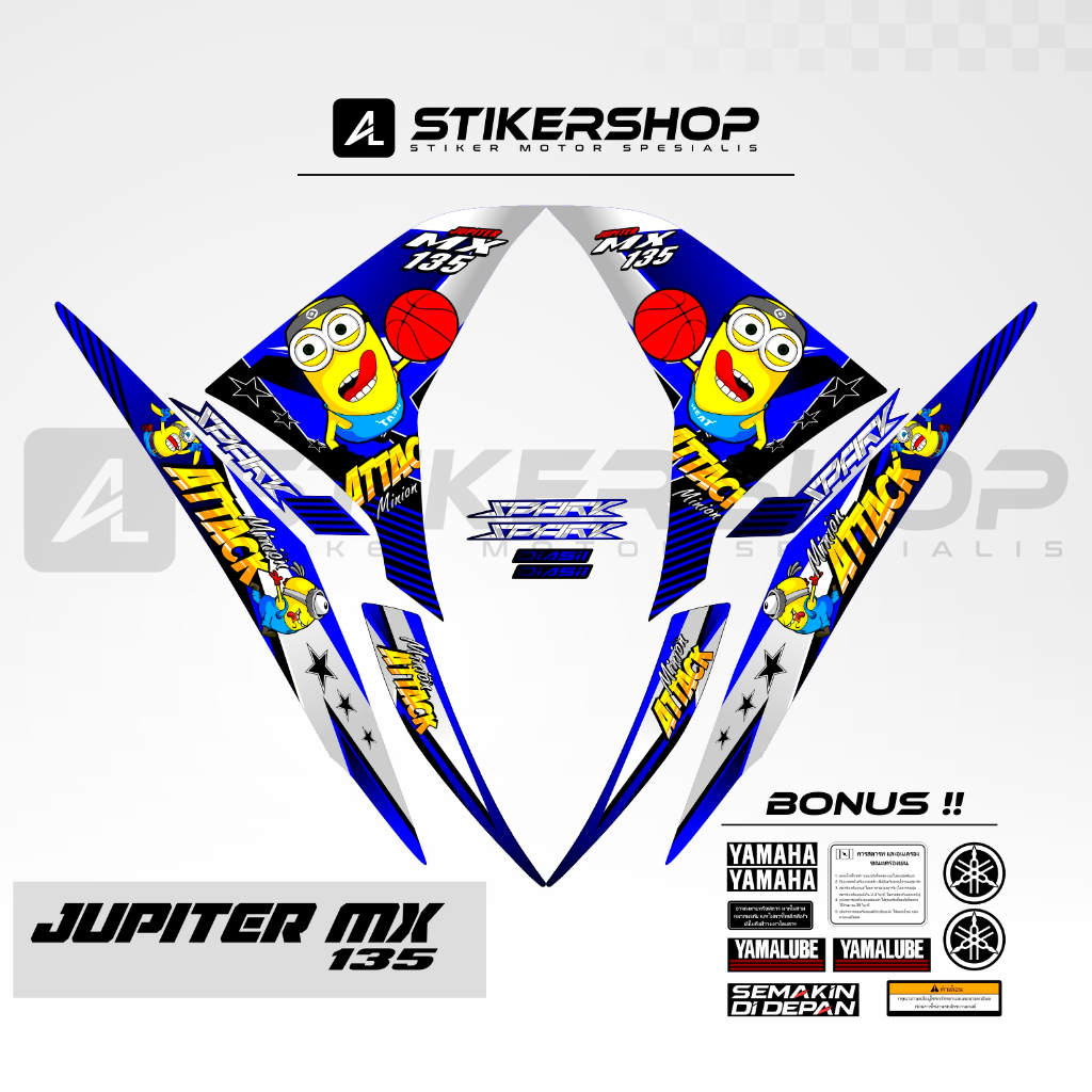 STRIPING JUPITER MX 135 LC EXCITER 135 2010 - 2015 GRAFIS VARIASI 027