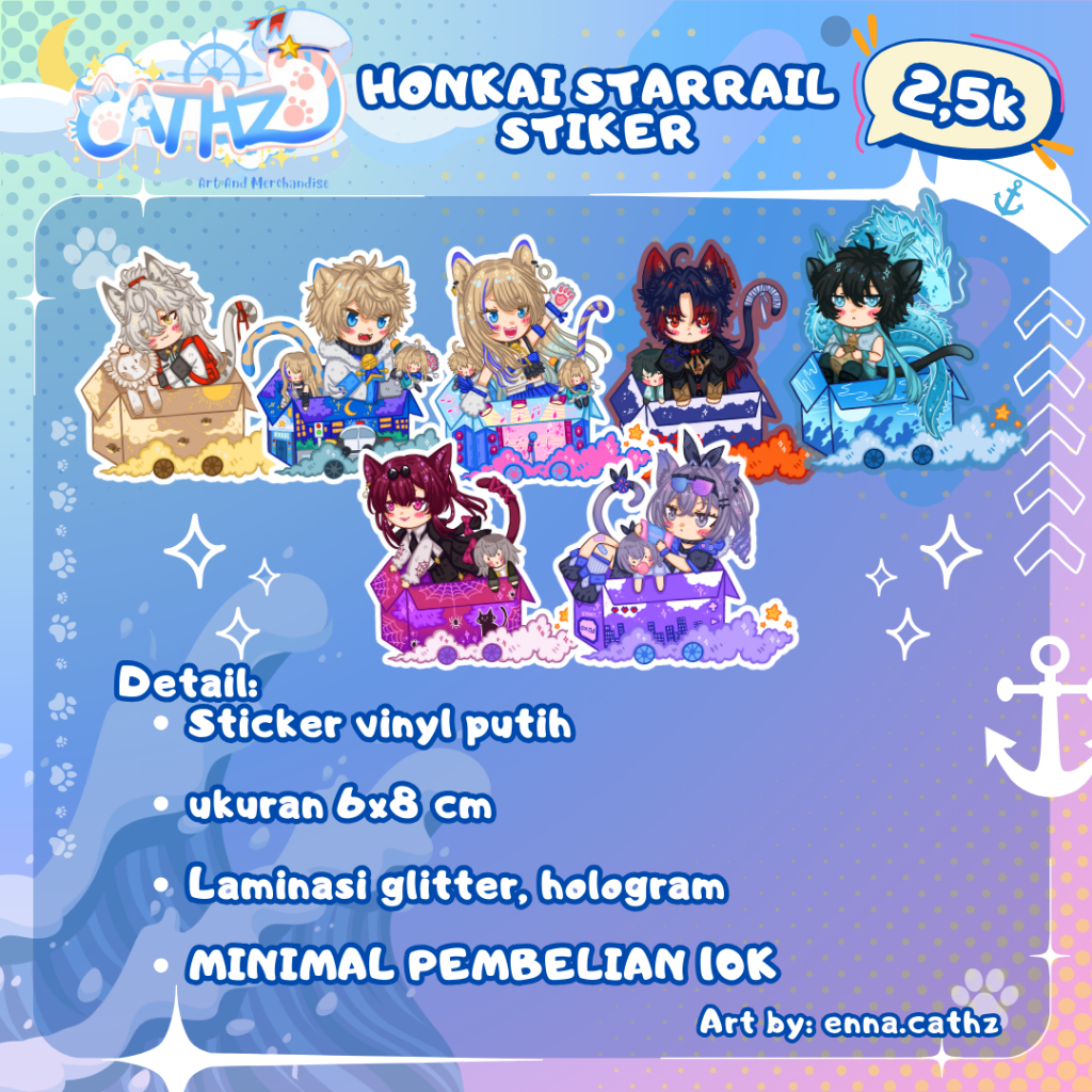 

[CATHZ] Honkai Starrail Kitten Garten STIKER