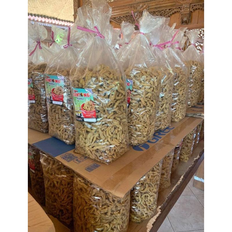 

Keripik Usus kemasan 1kg cap Gentong Exp Juni 2025