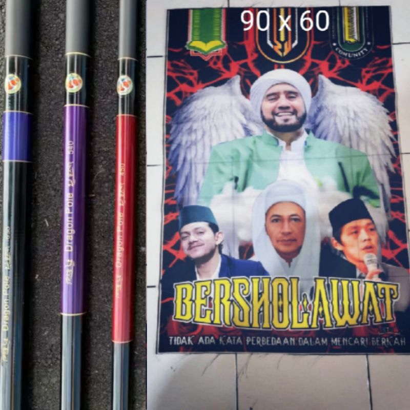 Joran Tegek Bendera Sholawat Set Lengkap Murah Grosir, Ukuran Tegek 630 540 450 360 300 270 240 210 