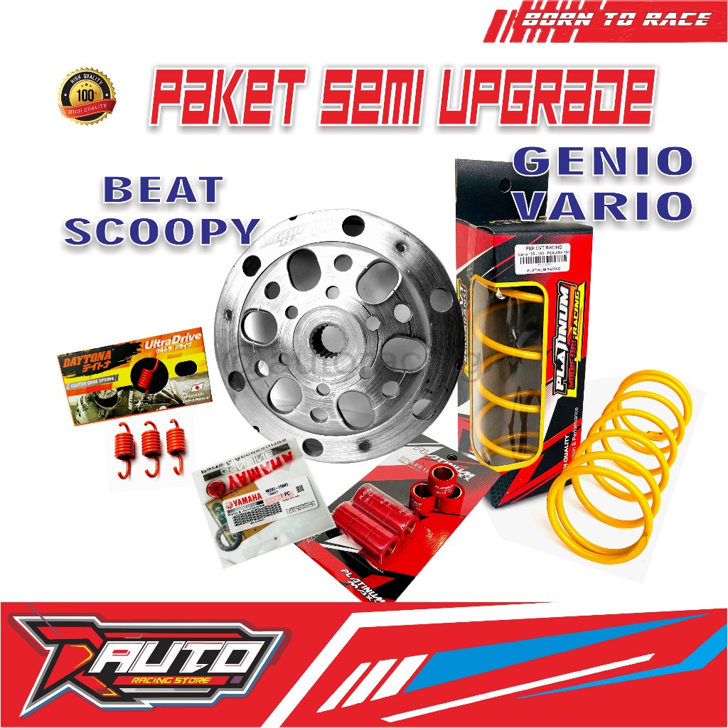 Paket semi Kirian Beat fi esp Upgrade Cvt Kirian Racing Beat Deluxe Full Set Kirian Scoopy 2021 Pake