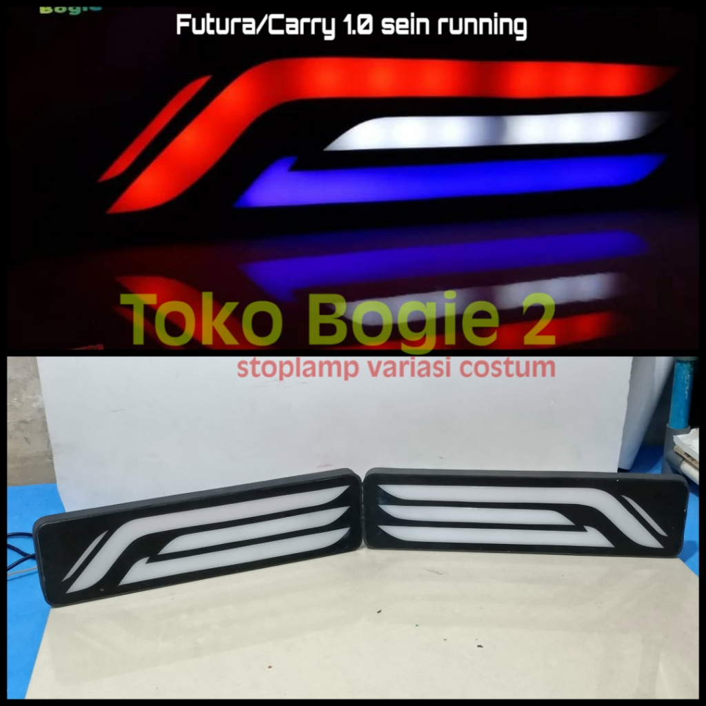 LAMPU REM LED VARIASI MOBIL FUTURA - CARRY 1.0 PICKUP SEIN RUNNING
