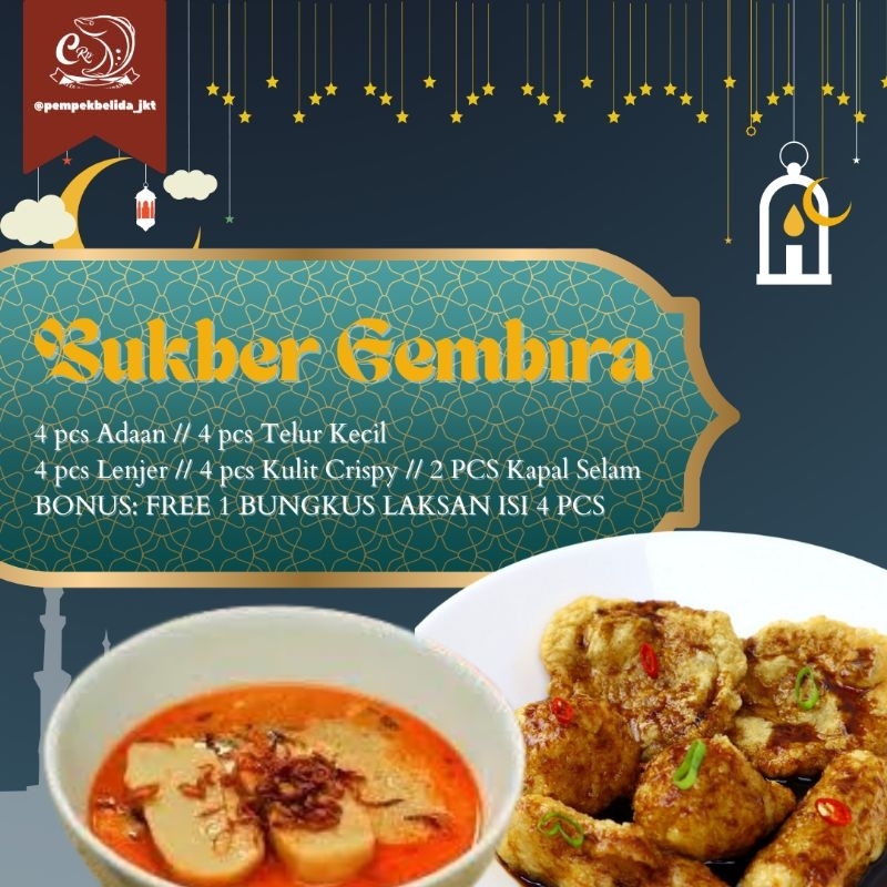 

Paket Bukber Gembira Pempek Belida - 18 PCS Pempek Campur + 4 PCS Laksan Belida