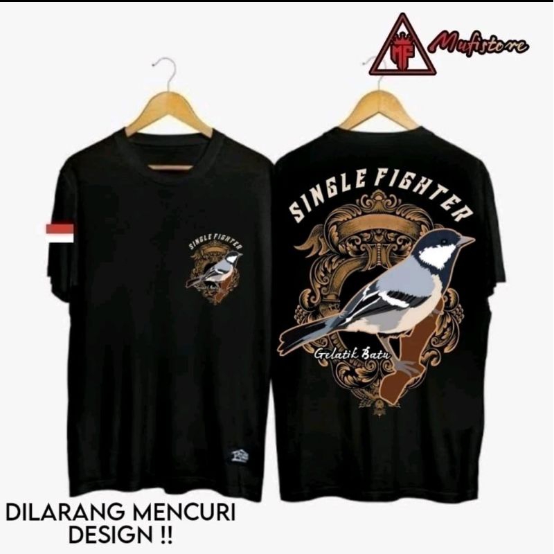 KAOS SINGLE FIGHTER BURUNG GELATIK BATU